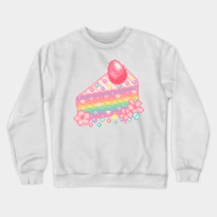 Rainbow Cake Pixel Art Crewneck Sweatshirt